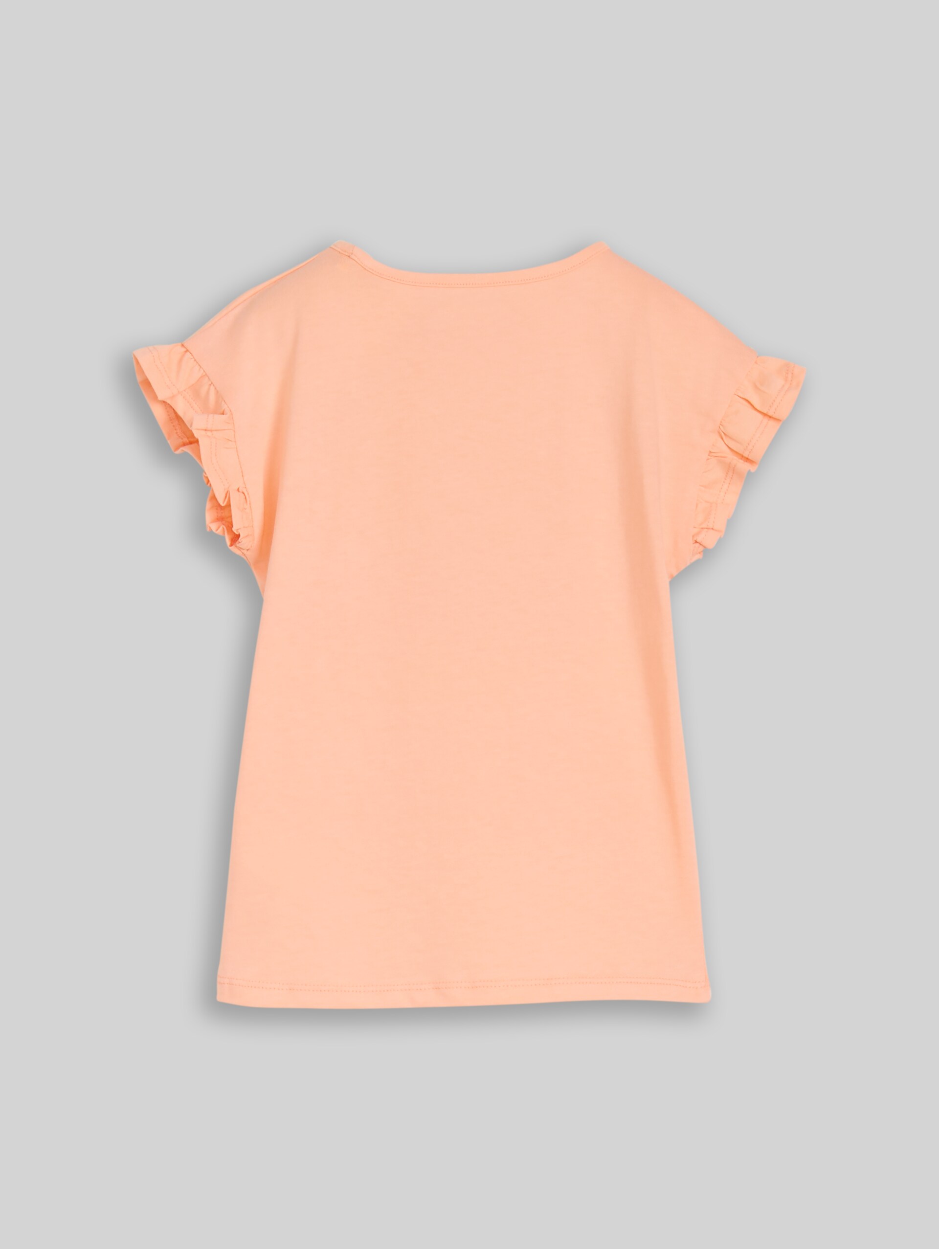 T-shirt with tulle detail - peach bloom
