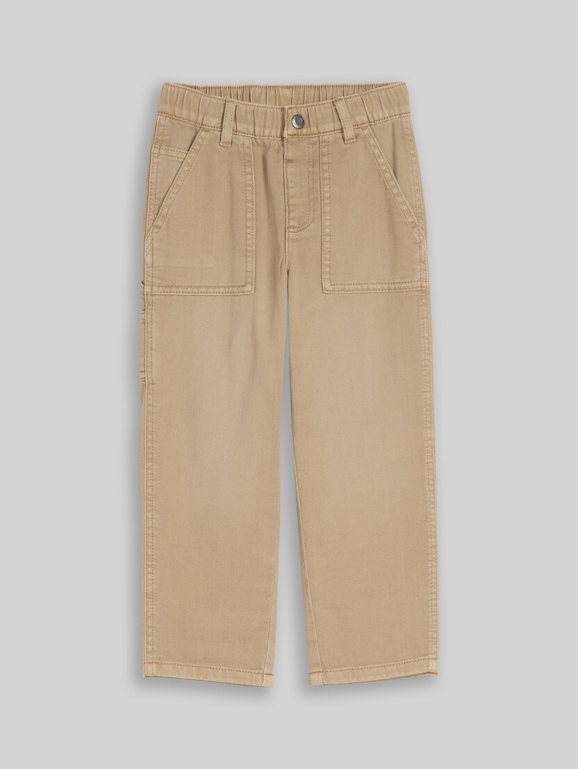 Loose Fit Hose im Utility-Look von Mini Boys, Mink Beige
