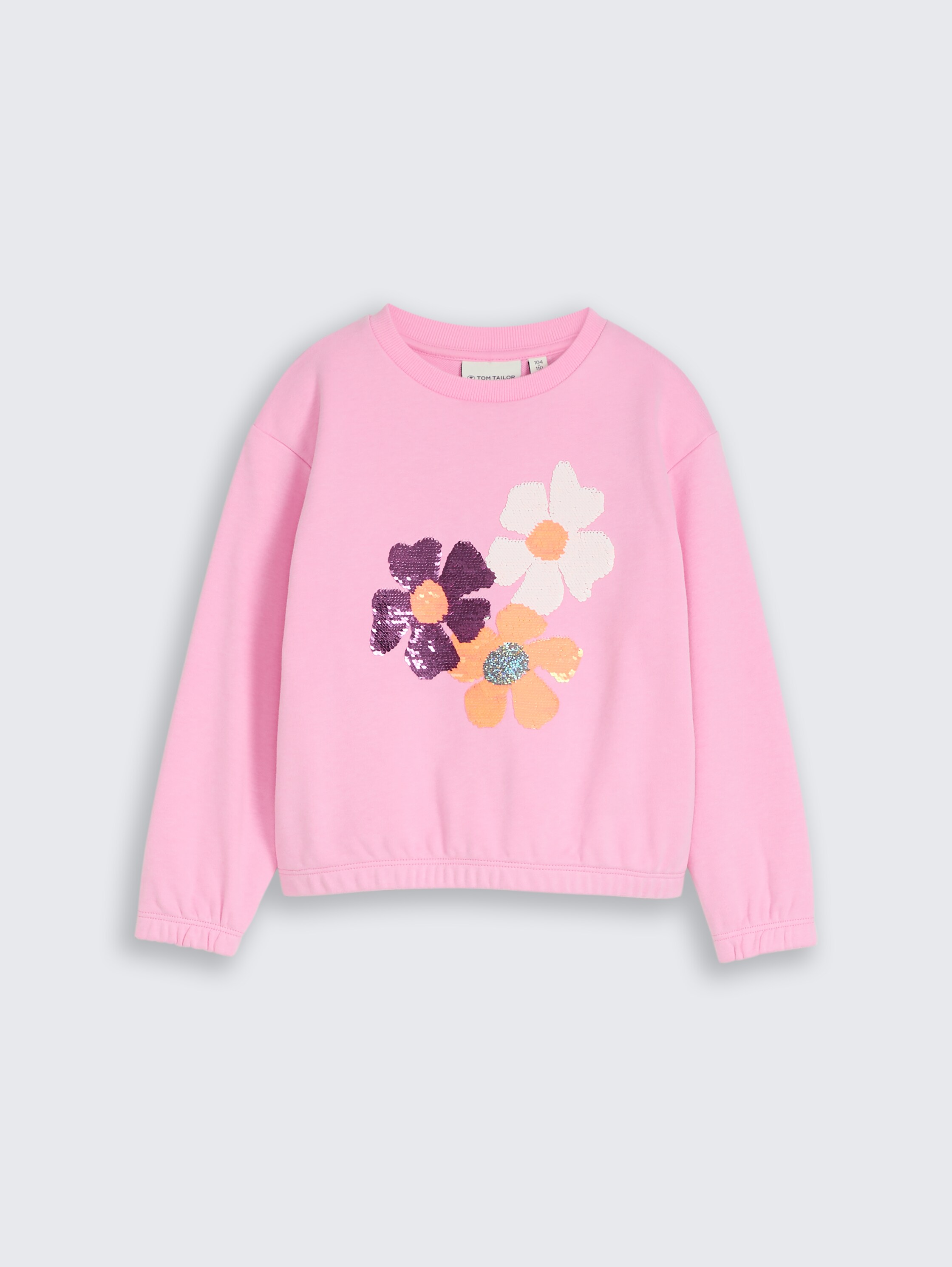 Sweatshirt mit Wendepailletten - lovely_pink - 