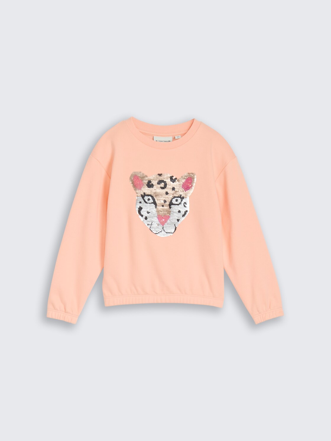 Sweatshirt mit Wendepailletten - peach bloom - Vorder-Produkt-Ansicht