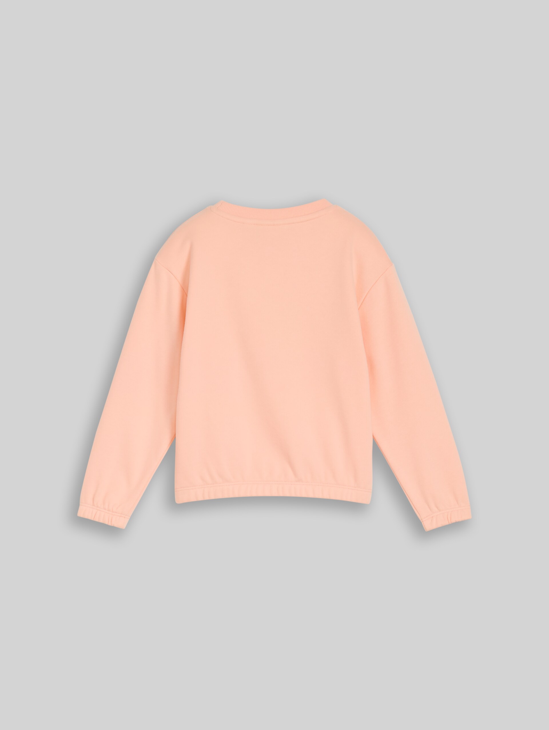 Sweatshirt with reversible sequins - peach bloom