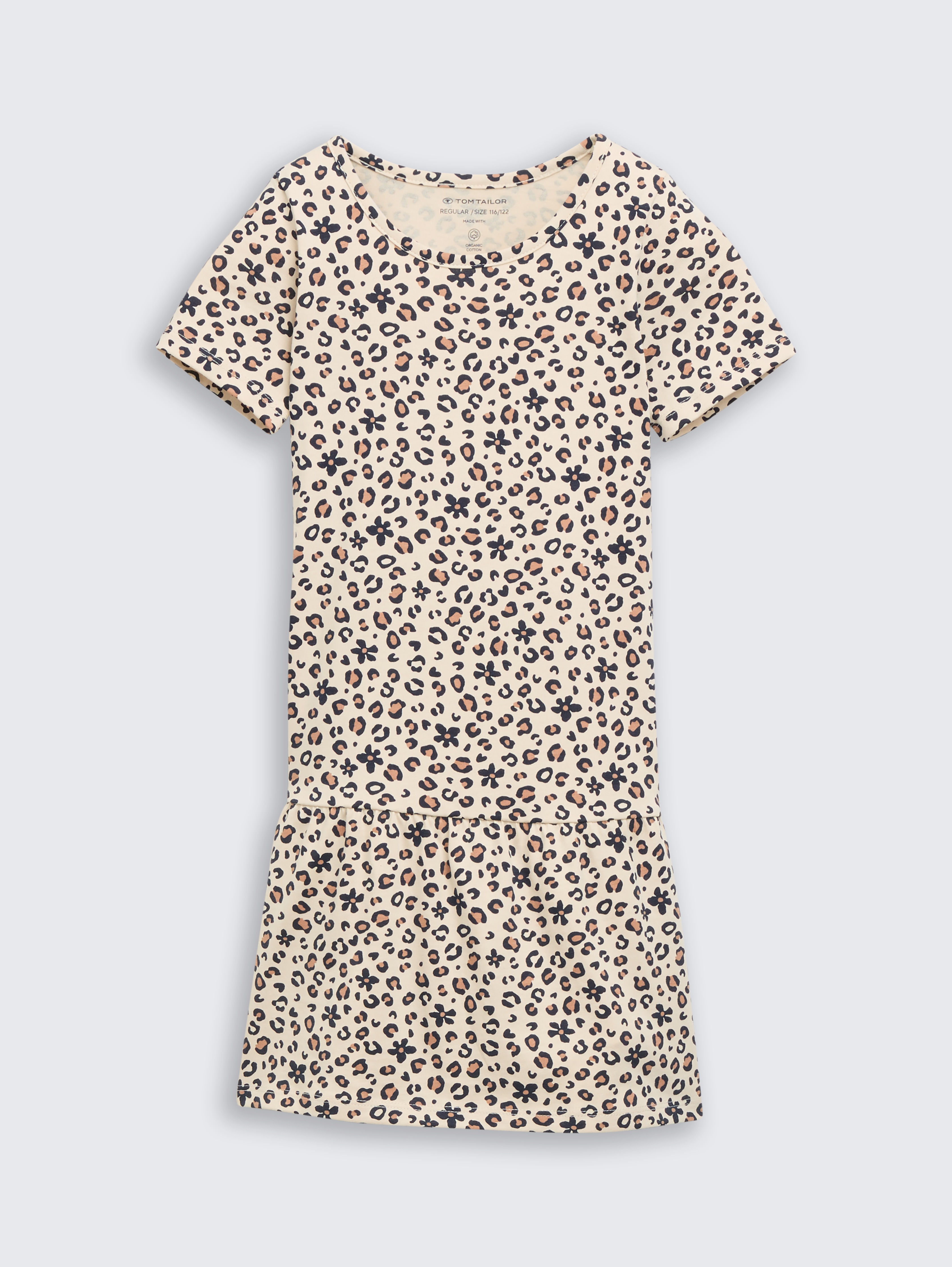 Mini-Kleid mit Leo-Muster von Mini Girls, small leopard print
