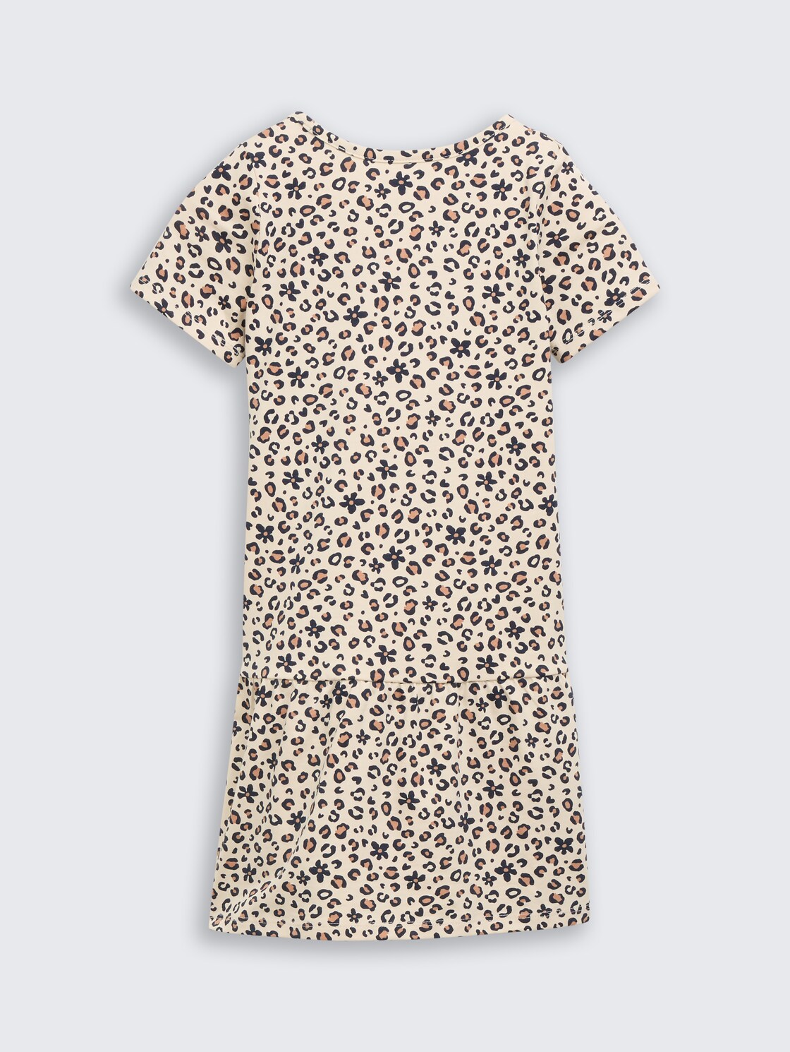 Mini dress with leopard print - small leopard print