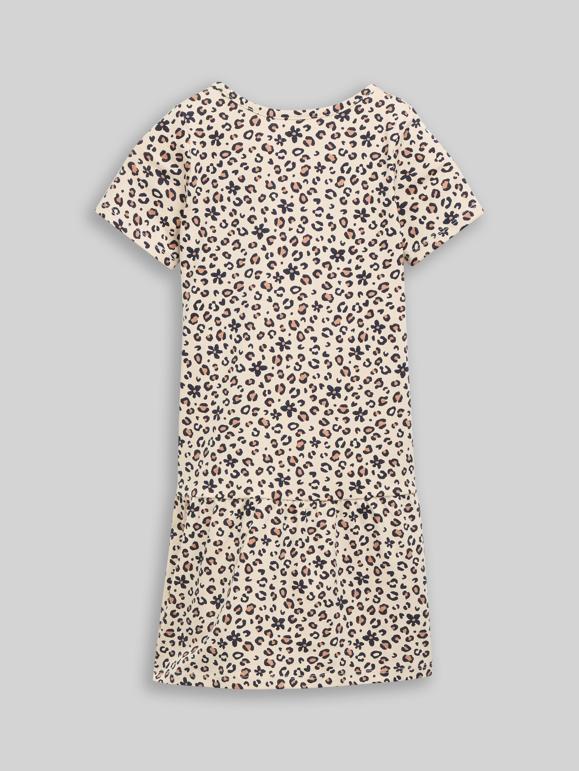 Mini dress with leopard print - small leopard print