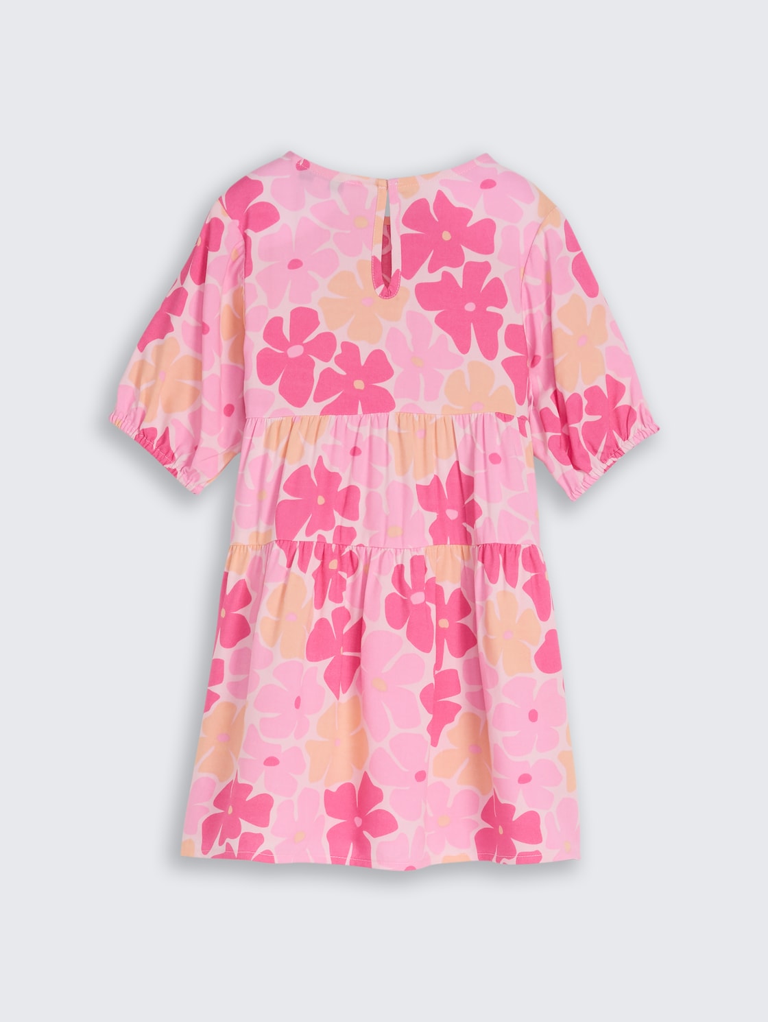 Mini-Kleid mit Volant - multicolor flower print