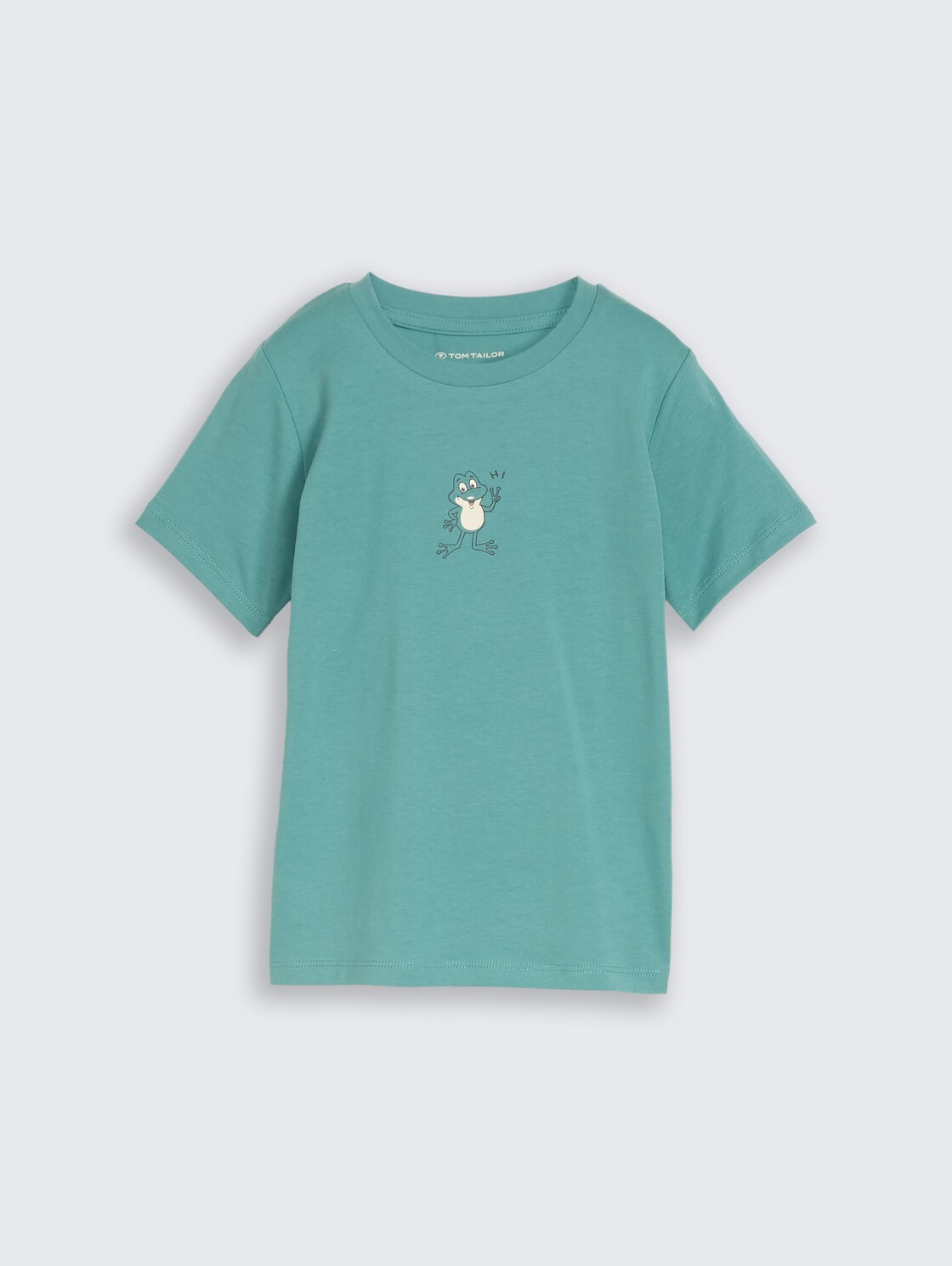 T-Shirt mit Foto-Print - Salvia - Vorder-Produkt-Ansicht