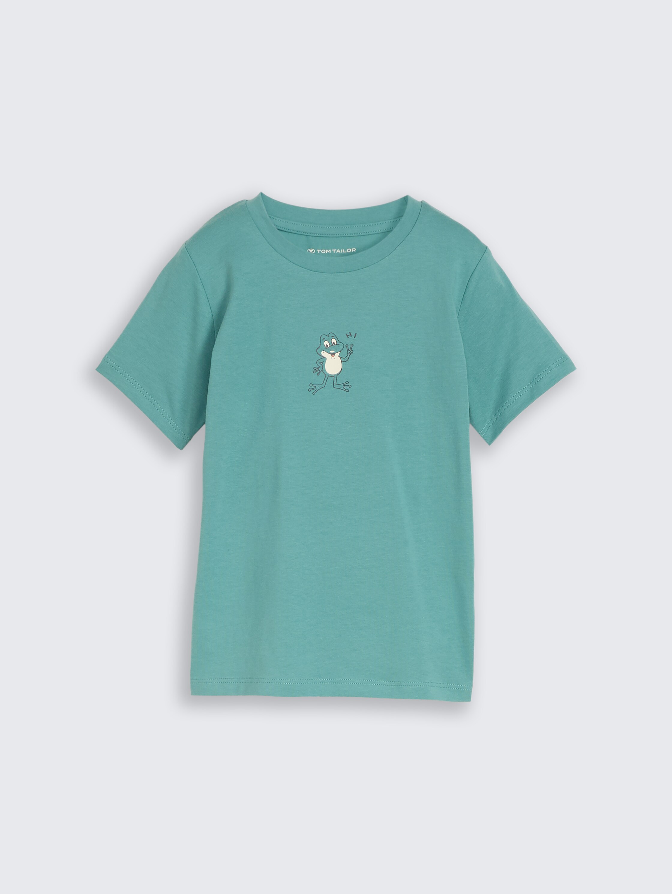 T-shirt avec imprimé photo - Salvia - Vue de face du produit