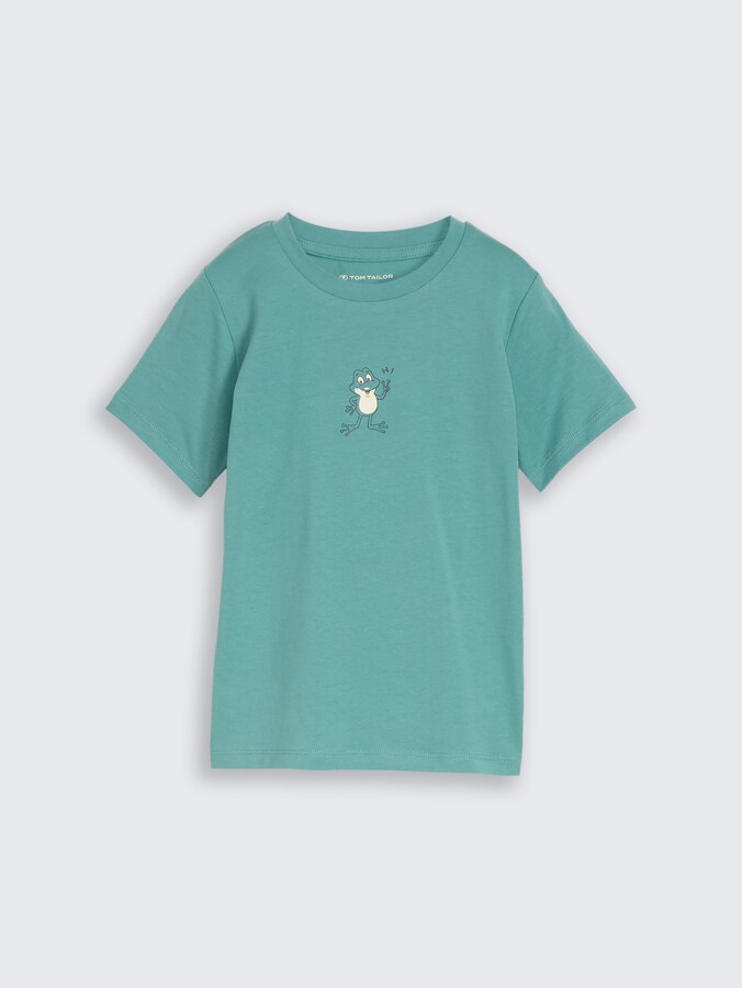 T-shirt met fotoprint door Mini Boys, Salvia