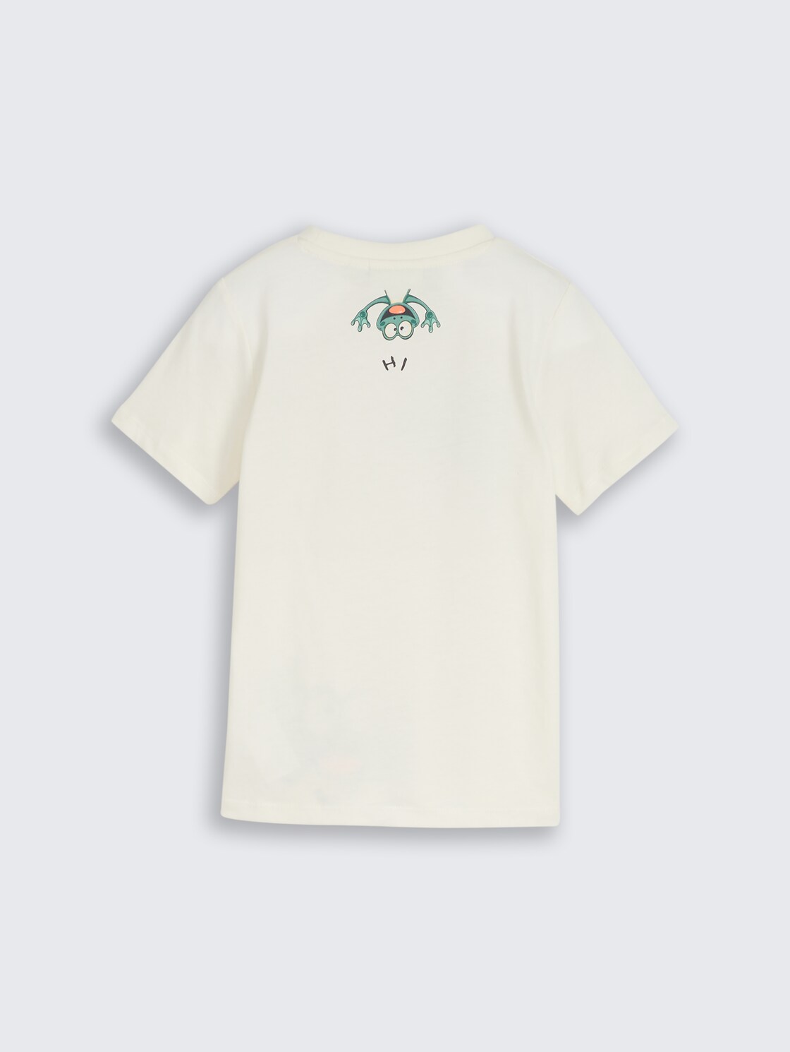 T-Shirt mit Rückenprint - Wool White