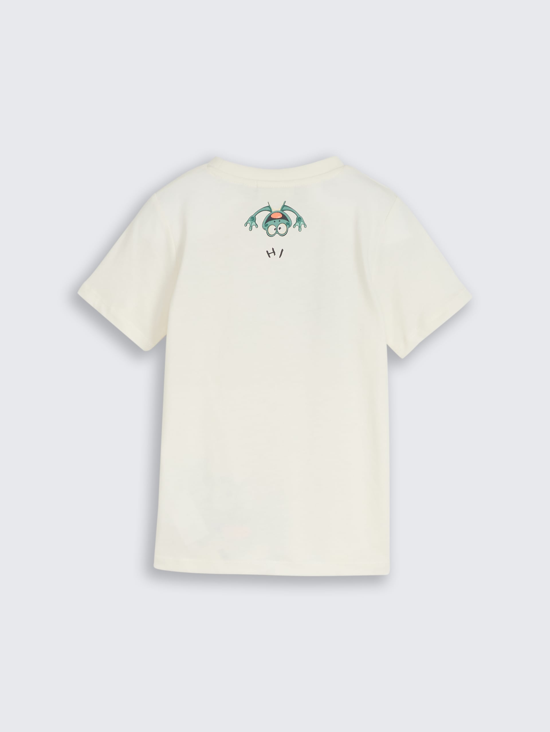 T-shirt met print op de rug - Wool White