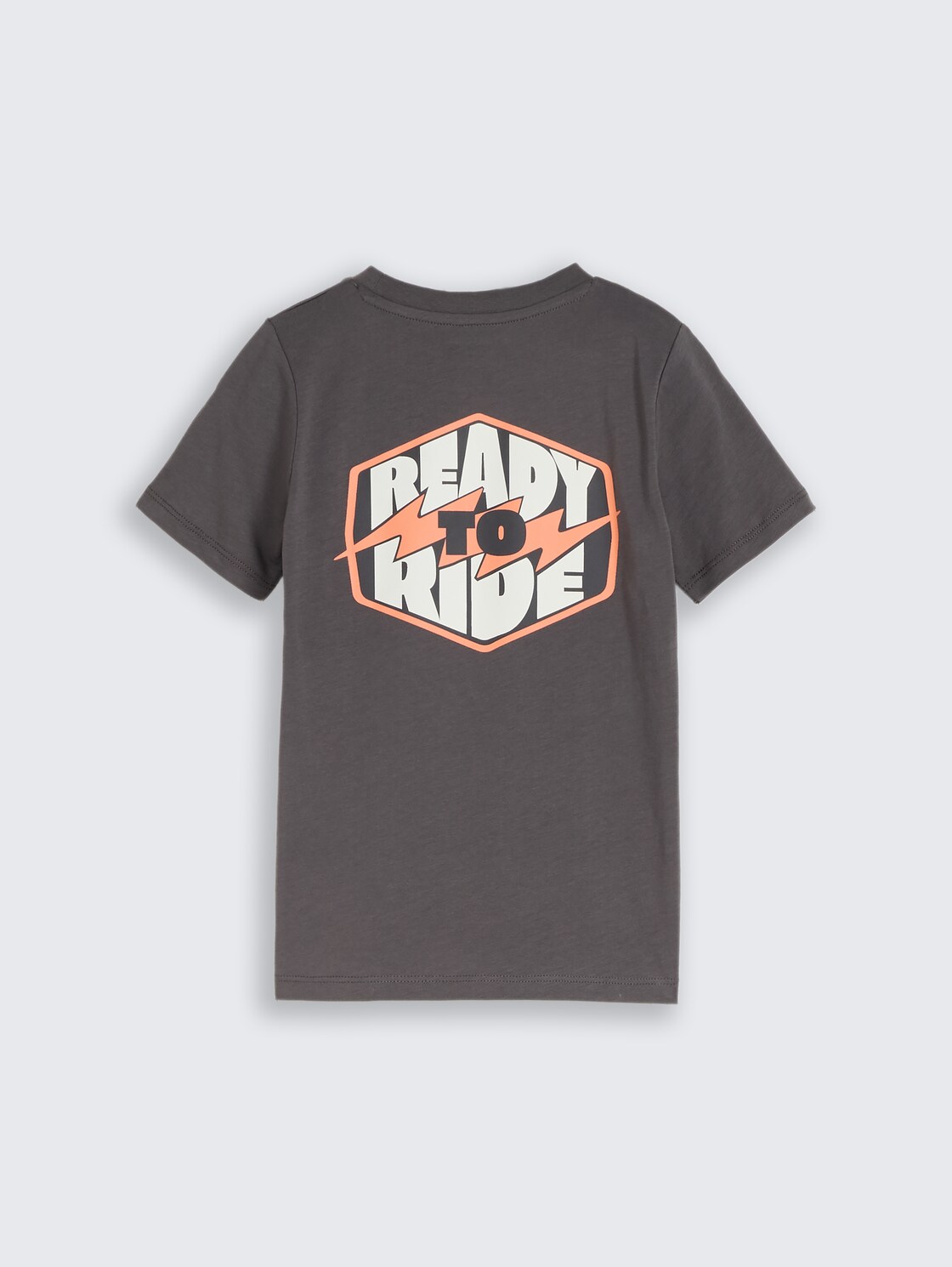 T-Shirt mit Rückenprint - dark urban grey