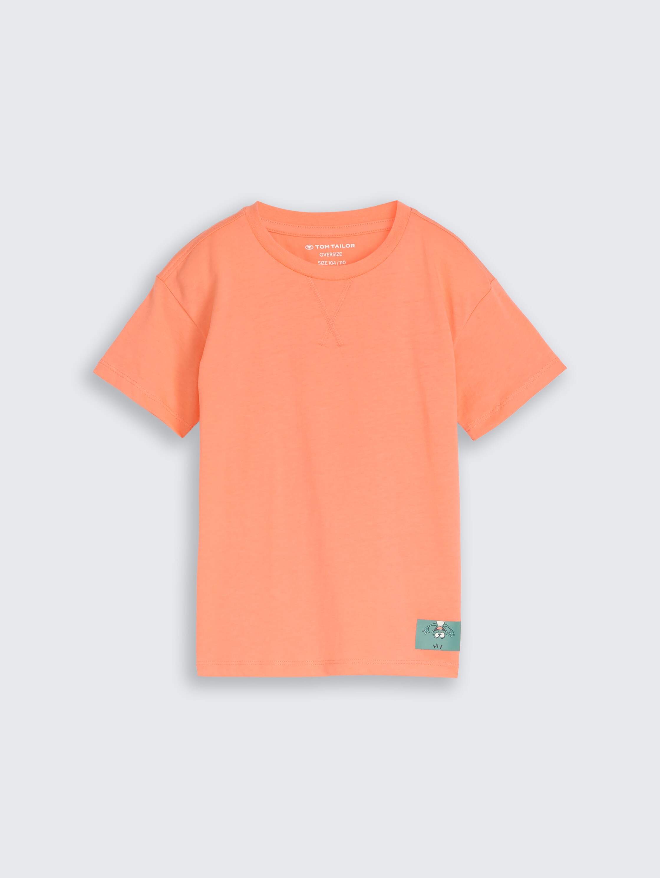 T-shirt oversize - bright coral - Vue de face du produit