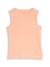 Ausgewählt, Basic Ripp Top von Tom Tailor, orange