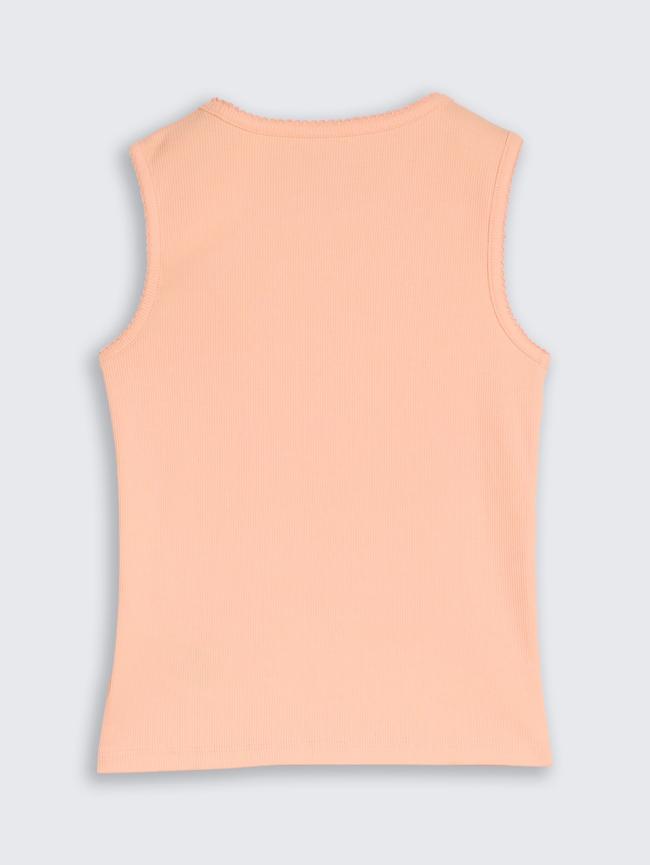 Basic ribbed top - peach_bloom - 