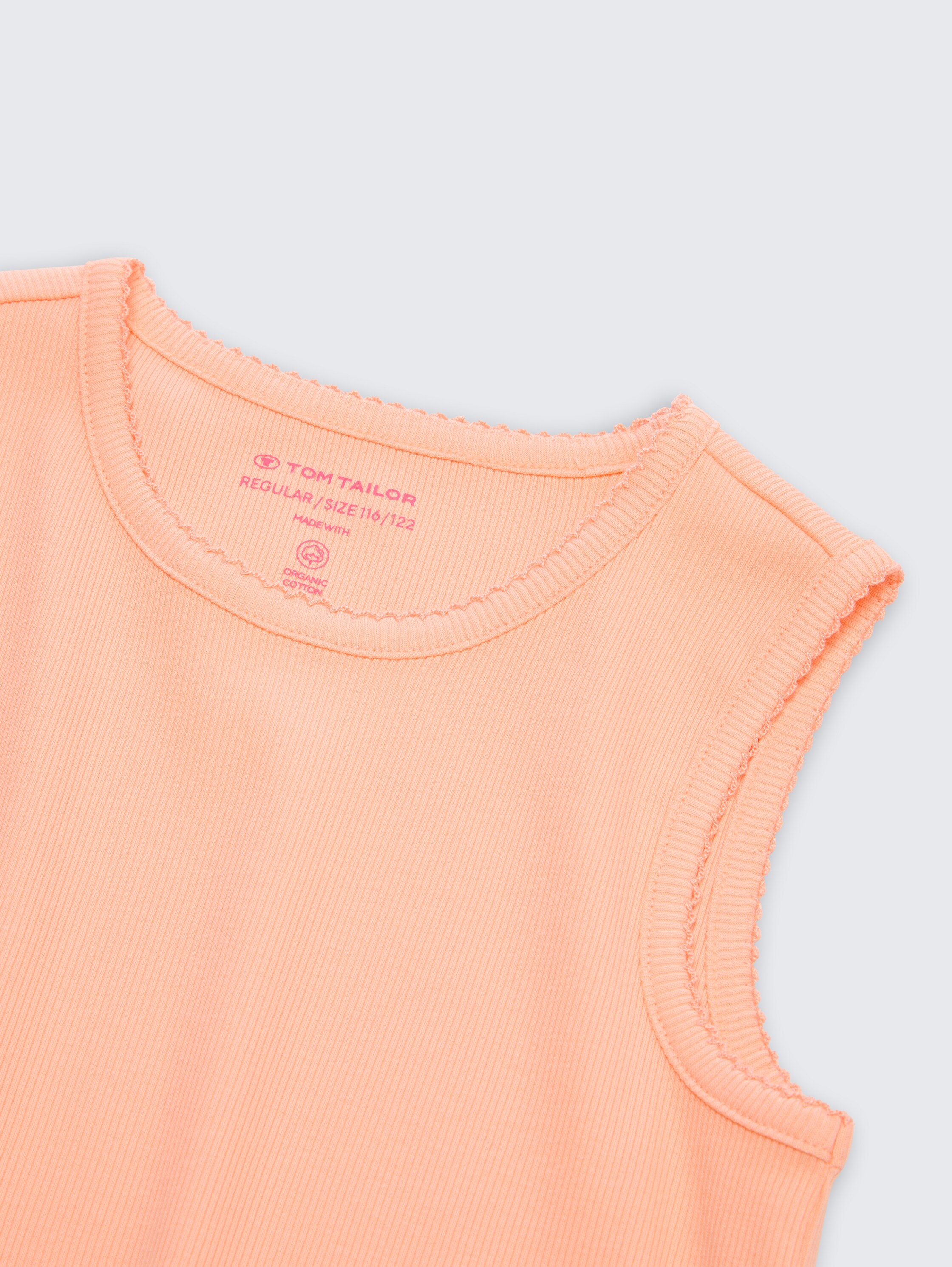 Basic ribbed top - peach_bloom - 