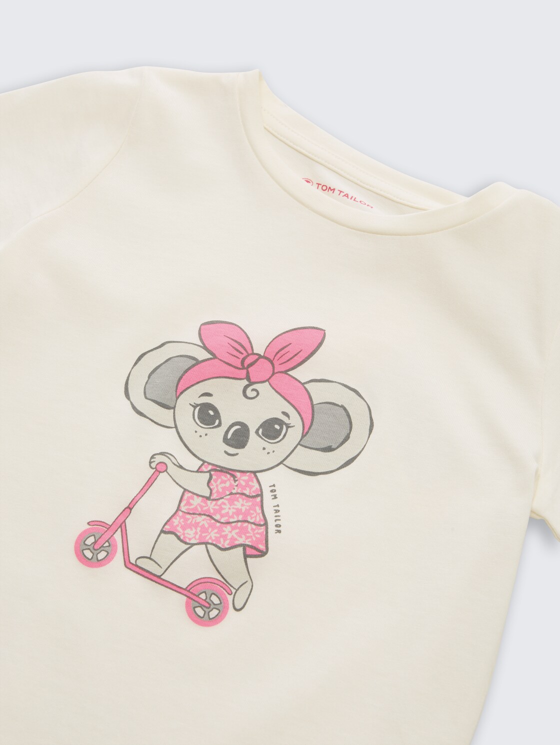 T-shirt with print - Wool White - Detail model view