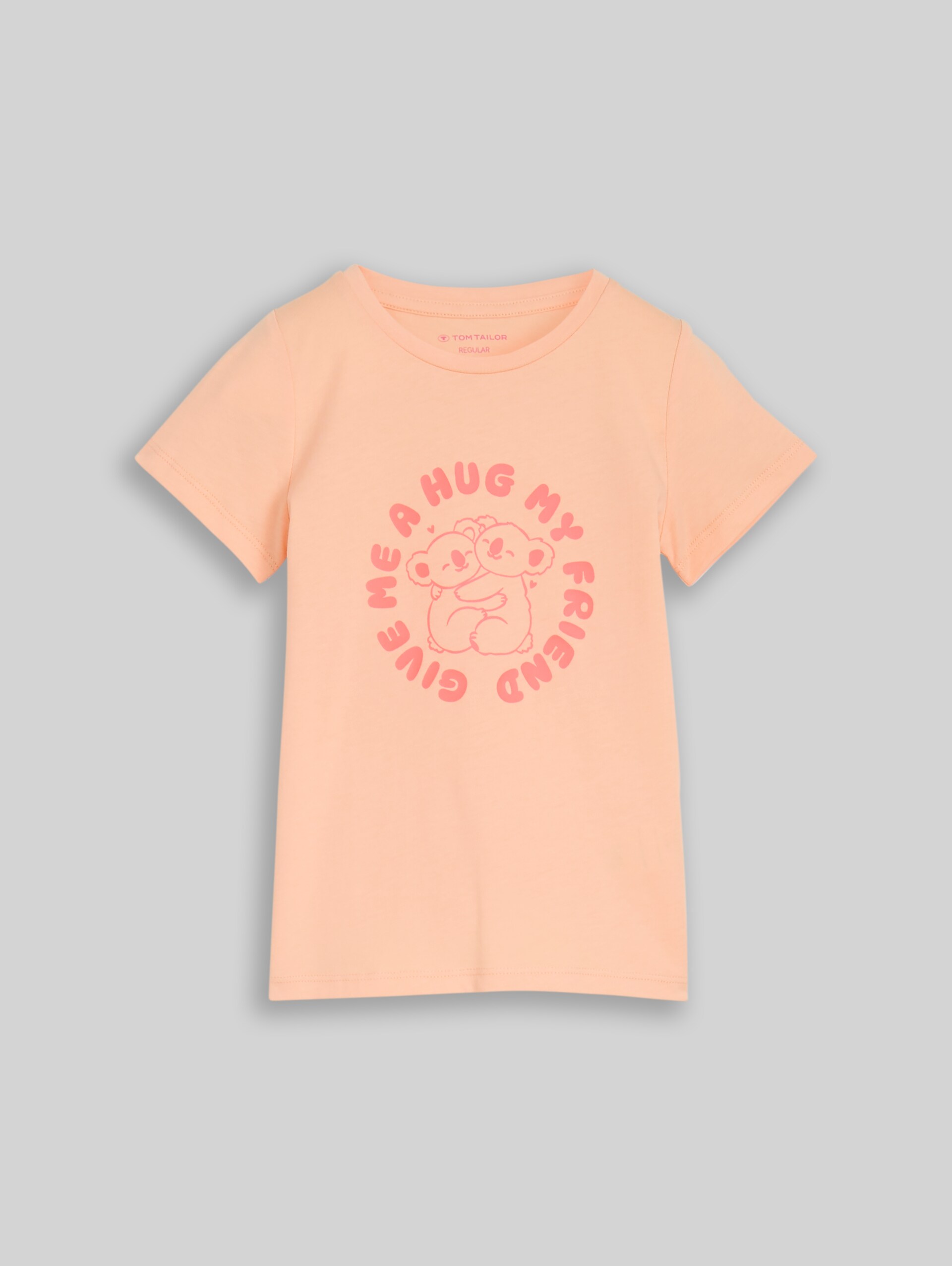 T-shirt with print - peach bloom - Front product view