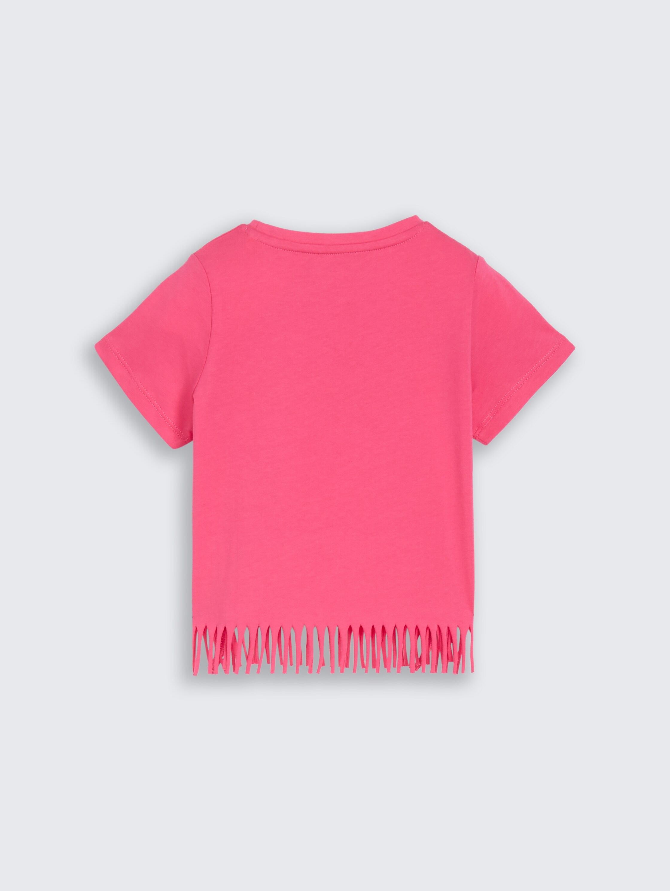 T-shirt with fringes - flashy_pink - 