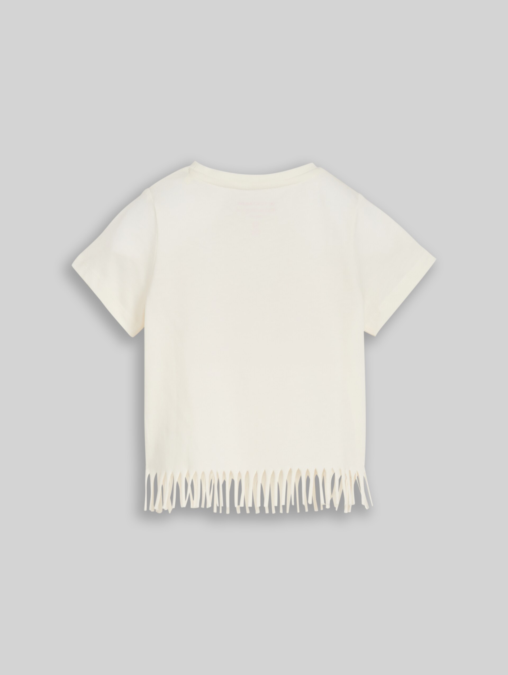 T-shirt with fringes - Wool White