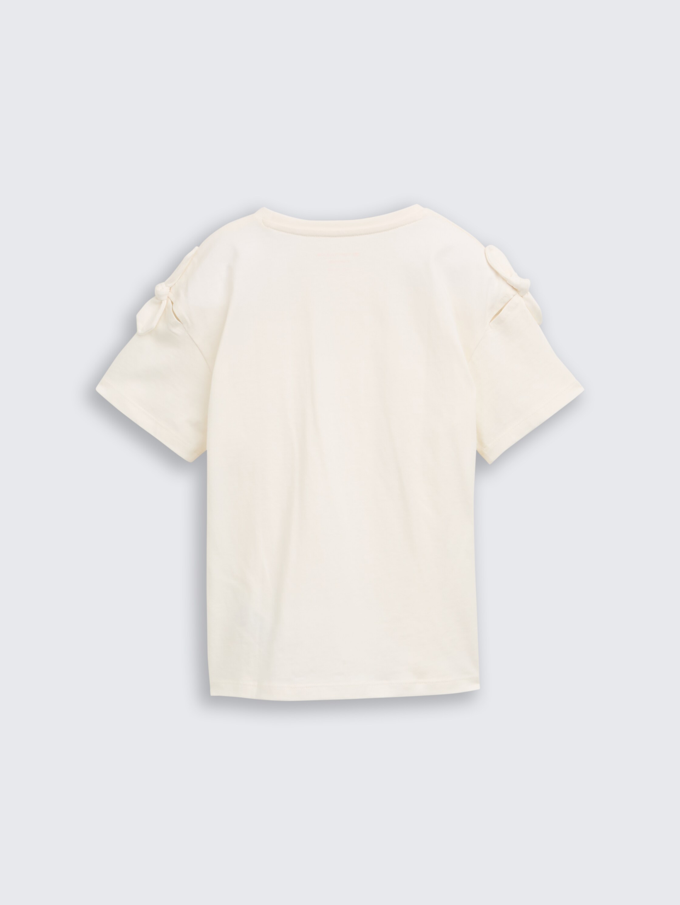 Oversized T-shirt with bow detail - wool_white - 