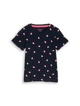 Selected, T-shirt with strawberry motif by Tom Tailor, blue