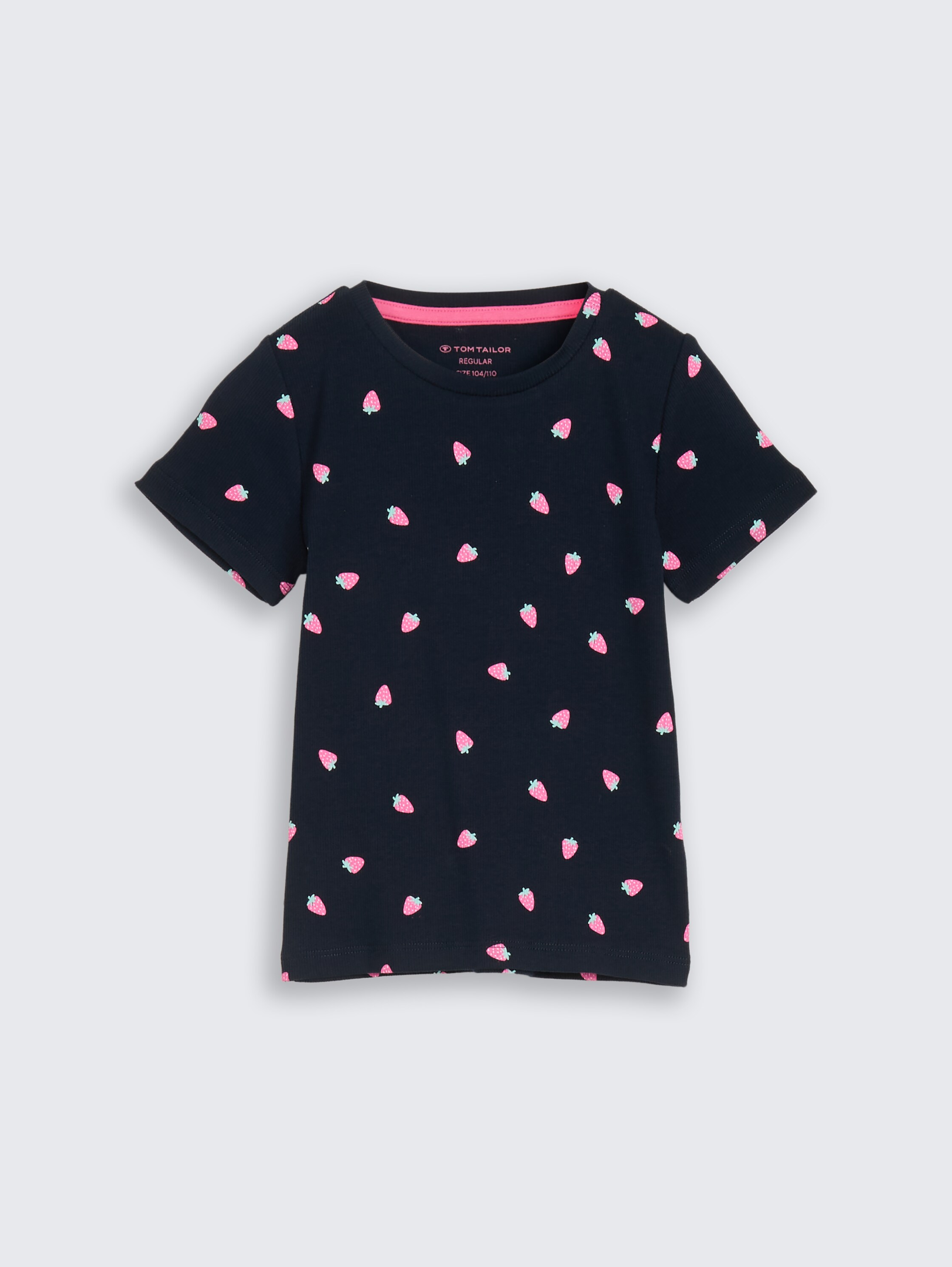 T-Shirt mit Erdbeer-Motiv - small_strawberry_print - 