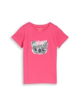 Nicht ausgewählt, T-Shirt mit Wendepailletten von Tom Tailor, rosa