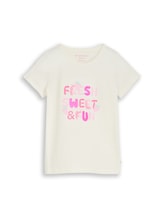 Nicht ausgewählt, T-Shirt mit Print von Tom Tailor, weiß