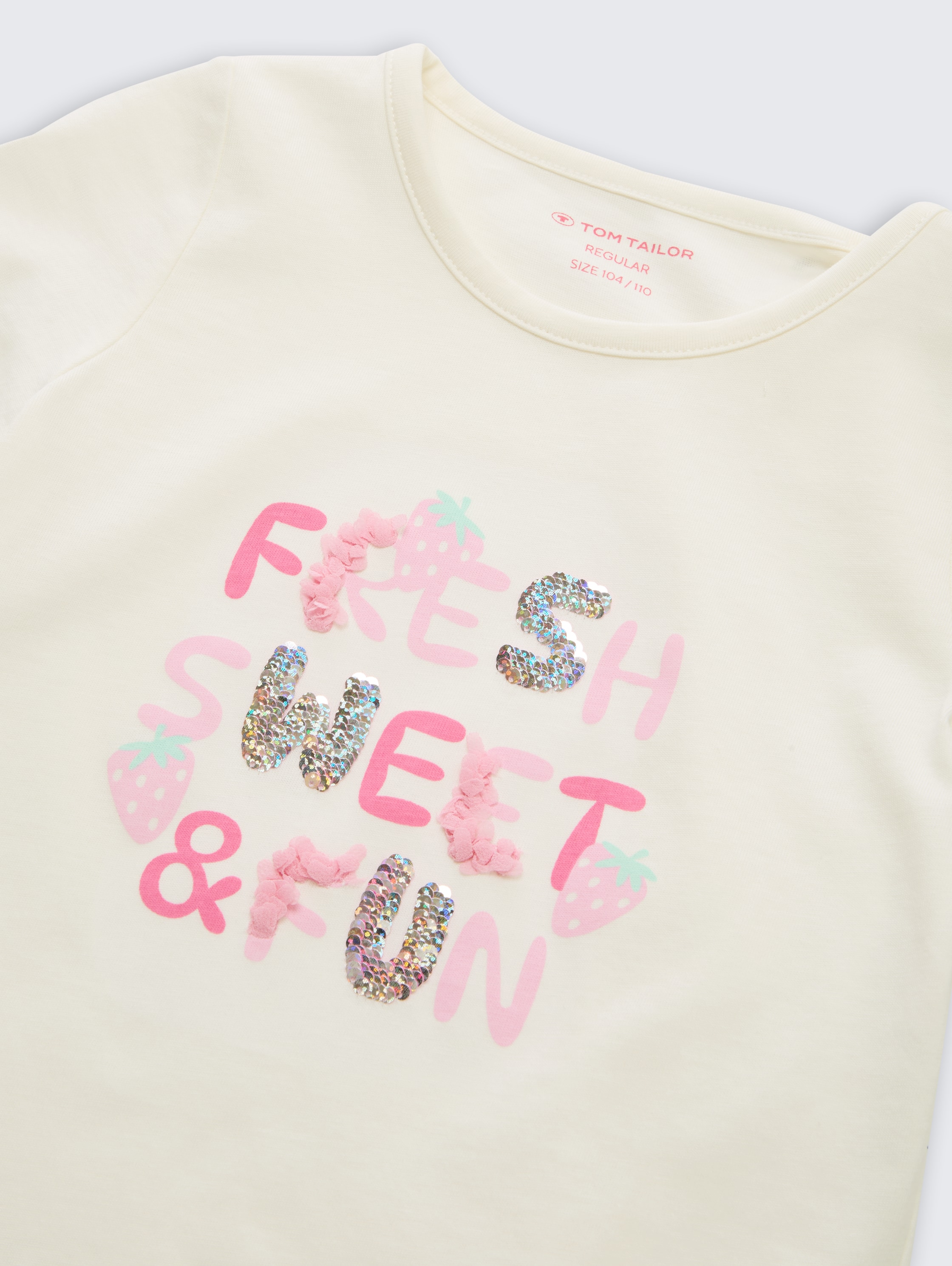 T-Shirt mit Print - wool_white - 