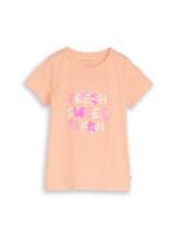 Ausgewählt, T-Shirt mit Print von Tom Tailor, orange