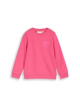 Ausgewählt, Basic Sweatshirt mit Rückenprint von Tom Tailor, rosa