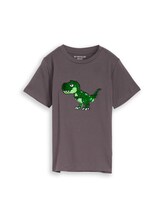 Niet geselecteerd, T-shirt met omkeerbare pailletten door , grauw