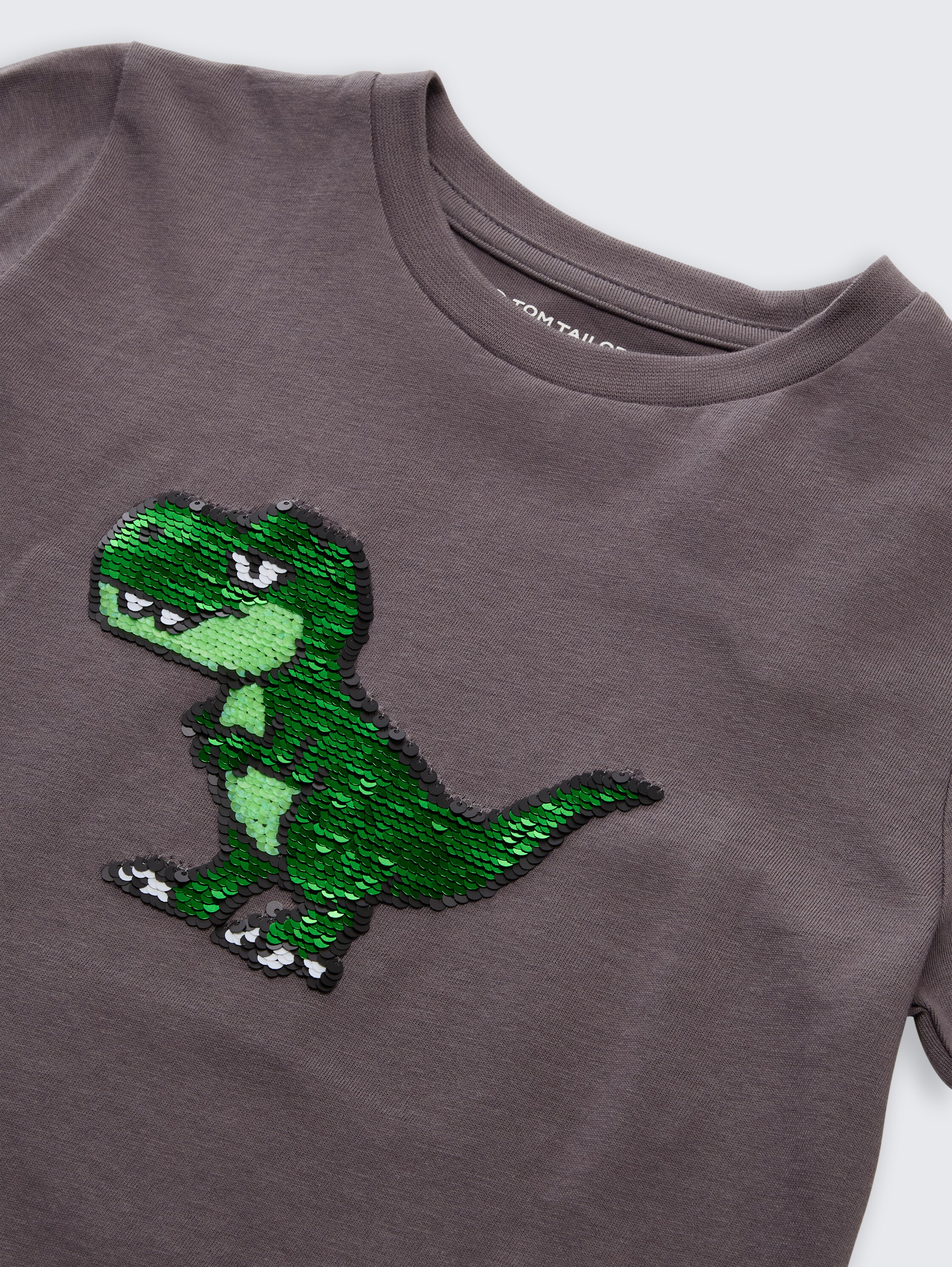 T-shirt à paillettes réversibles - dark urban grey - Vue détaillée du modèle