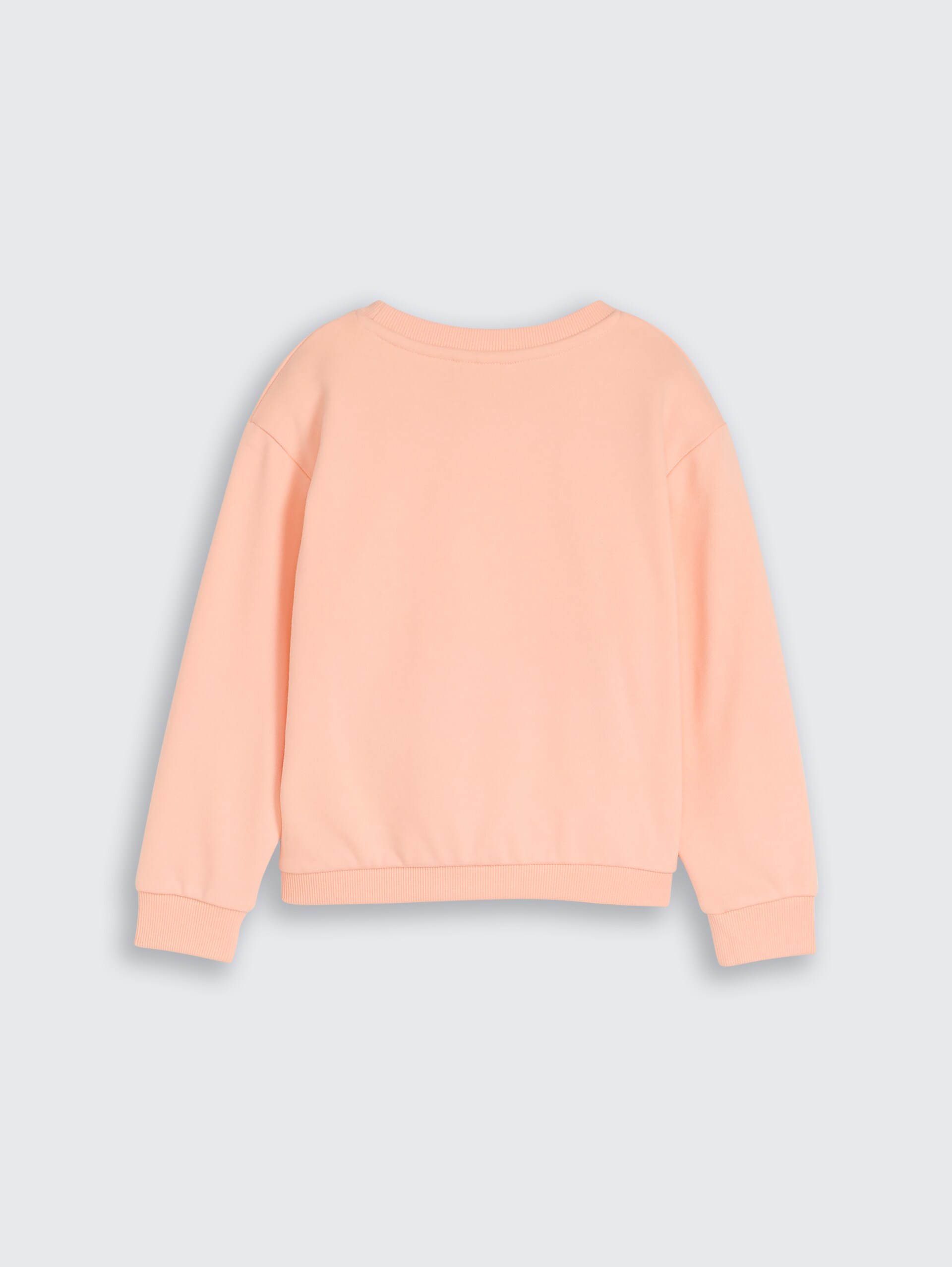 Cropped sweatshirt with print - peach bloom