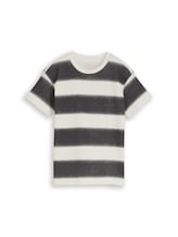 Ausgewählt, Oversize T-Shirt mit Waffelstruktur von Tom Tailor, weiß