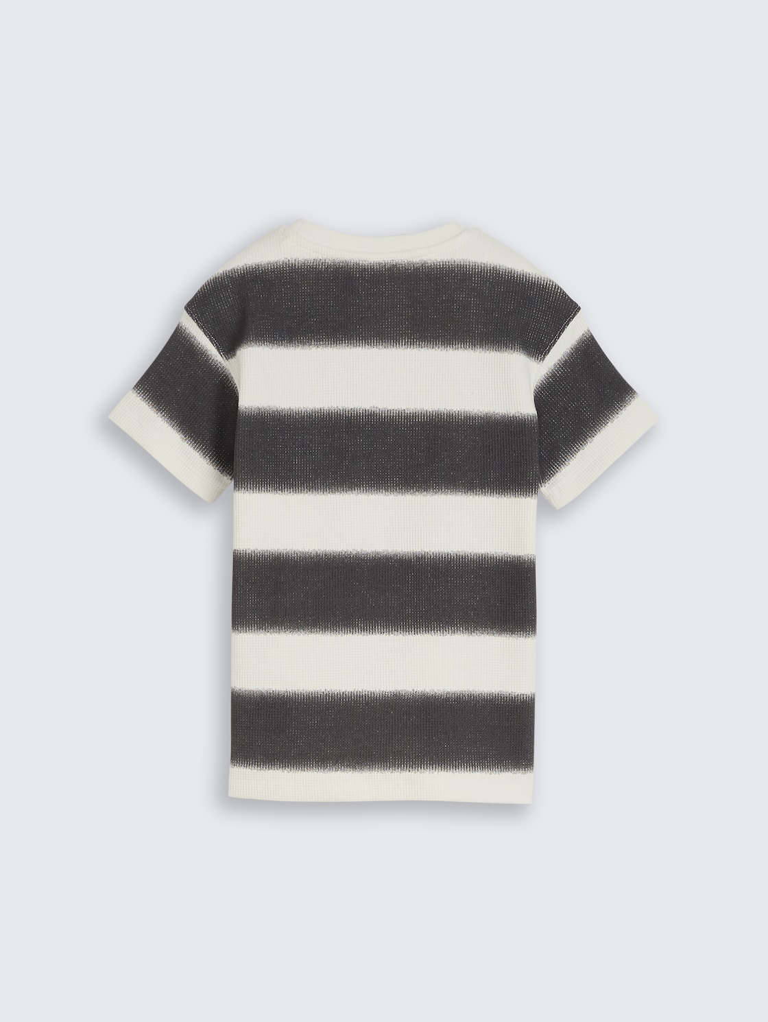 Oversize T-Shirt mit Waffelstruktur - off white grey sprayed stripe