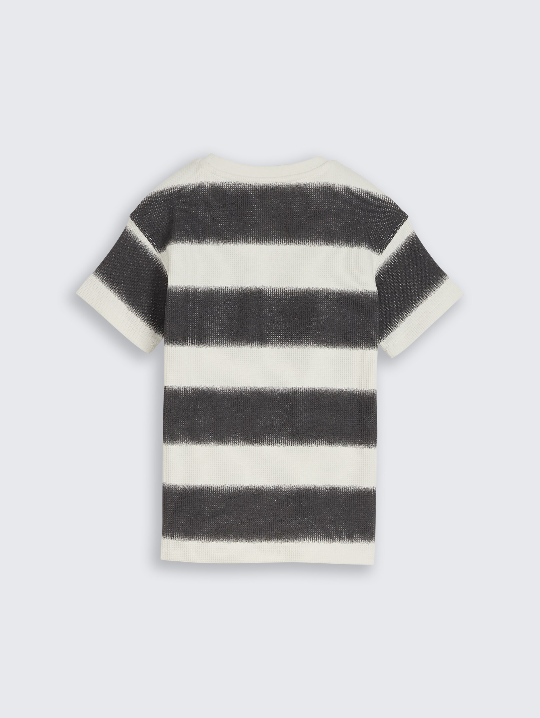 Oversize T-Shirt mit Waffelstruktur - off_white_grey_sprayed_stripe - 