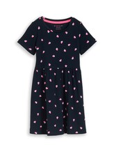 Ausgewählt, Mini-Kleid mit Rippstruktur von Tom Tailor, blau