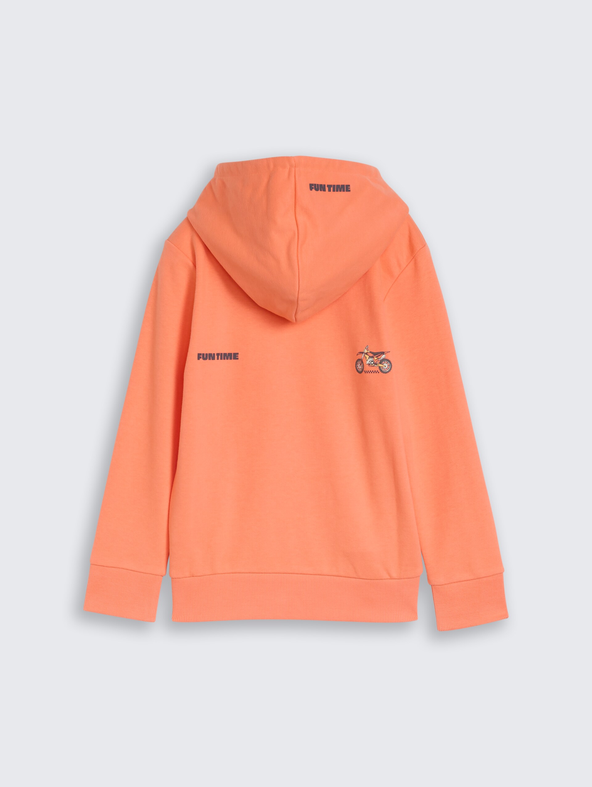 Hoodie met print op de rug - bright coral