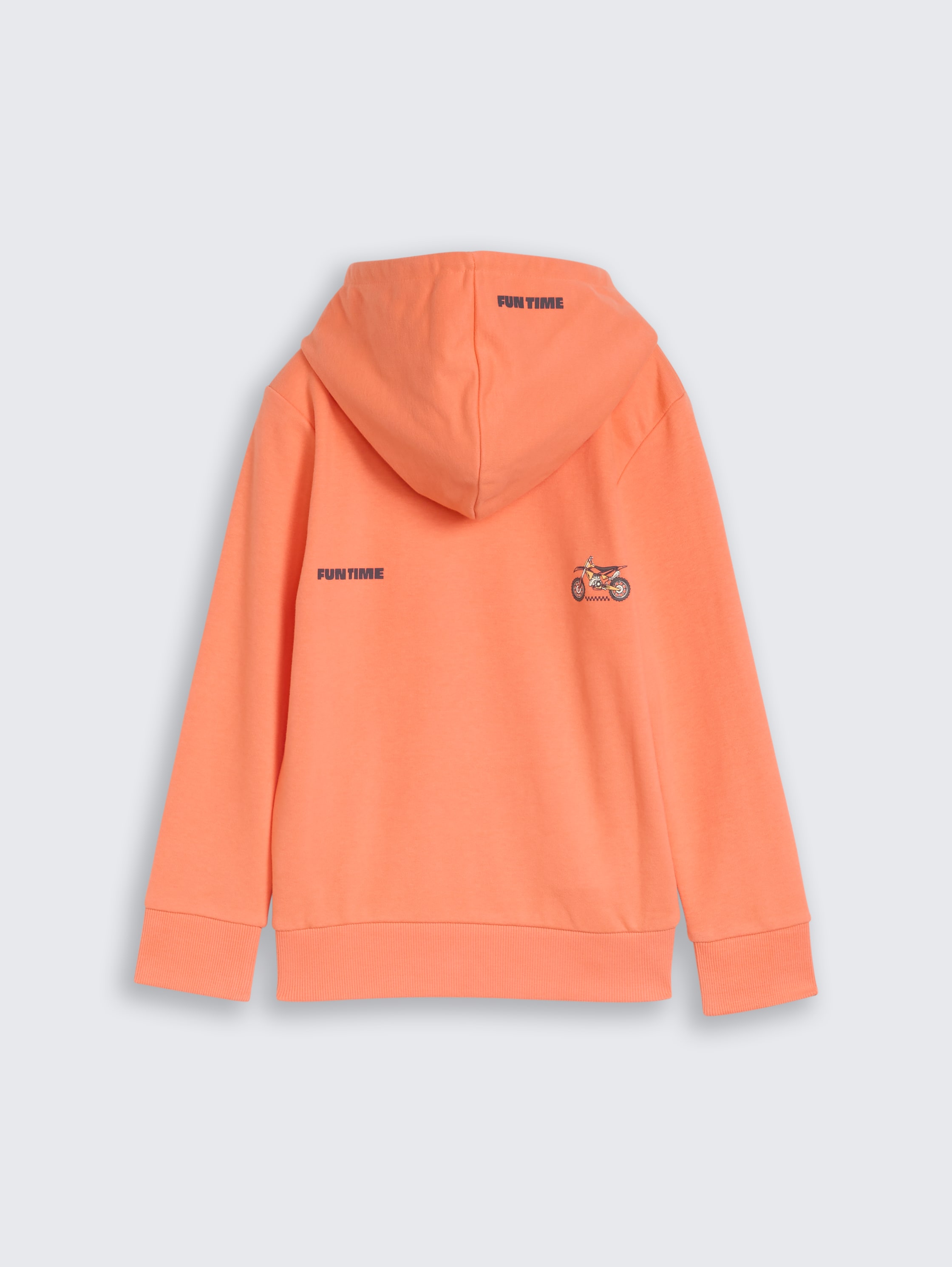 Hoodiesweatshirt met print op de rug - bright coral