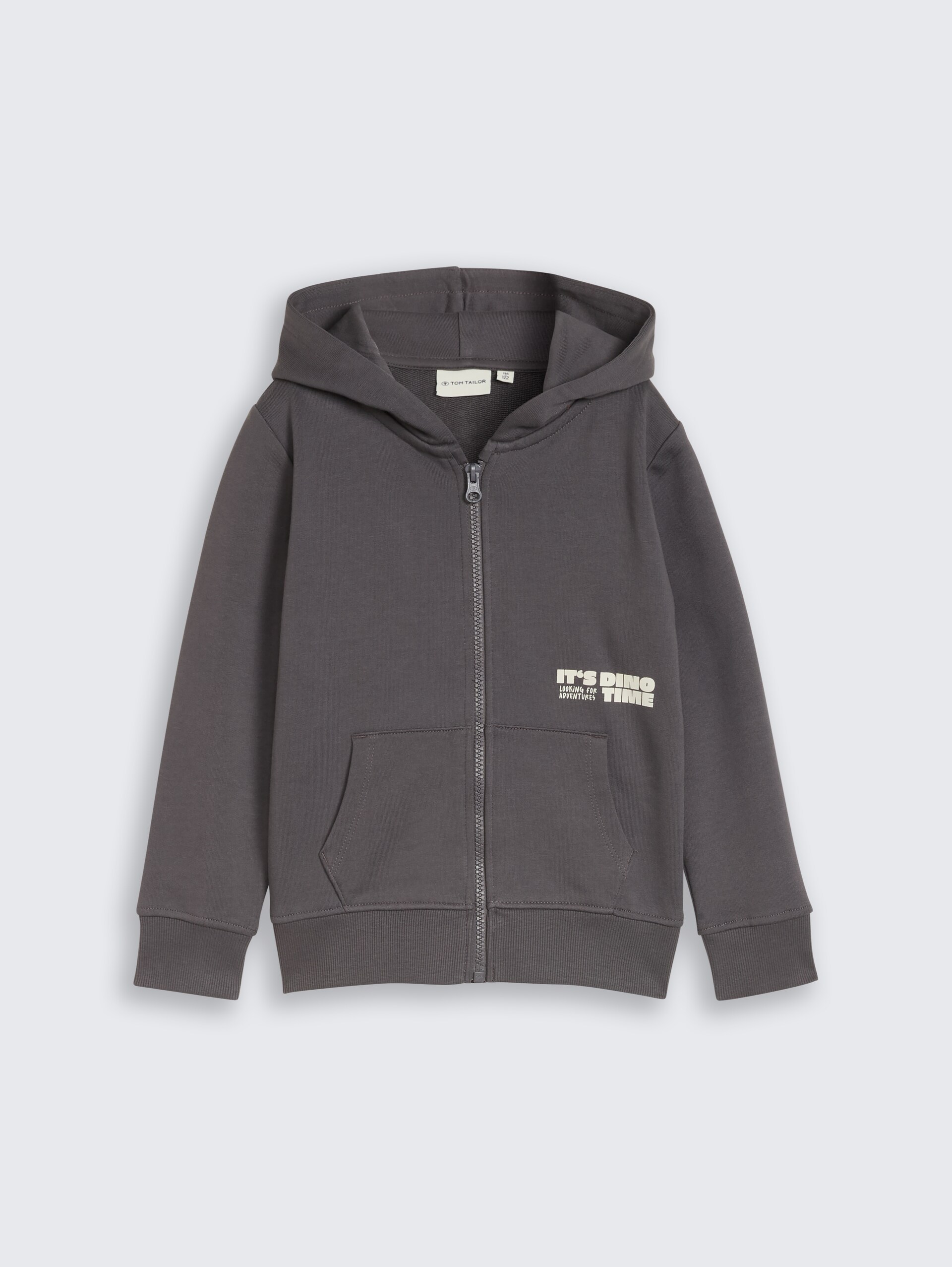 Hoodie Sweatjacke mit Rückenprint - dark urban grey - Vorder-Produkt-Ansicht
