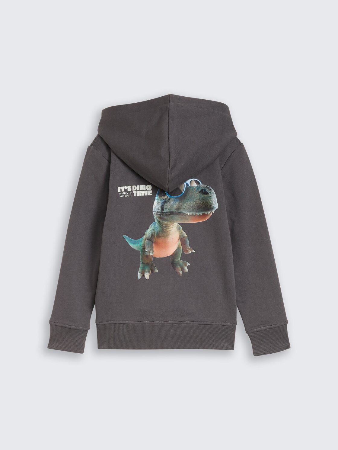 Hoodie Sweatjacke mit Rückenprint - dark urban grey