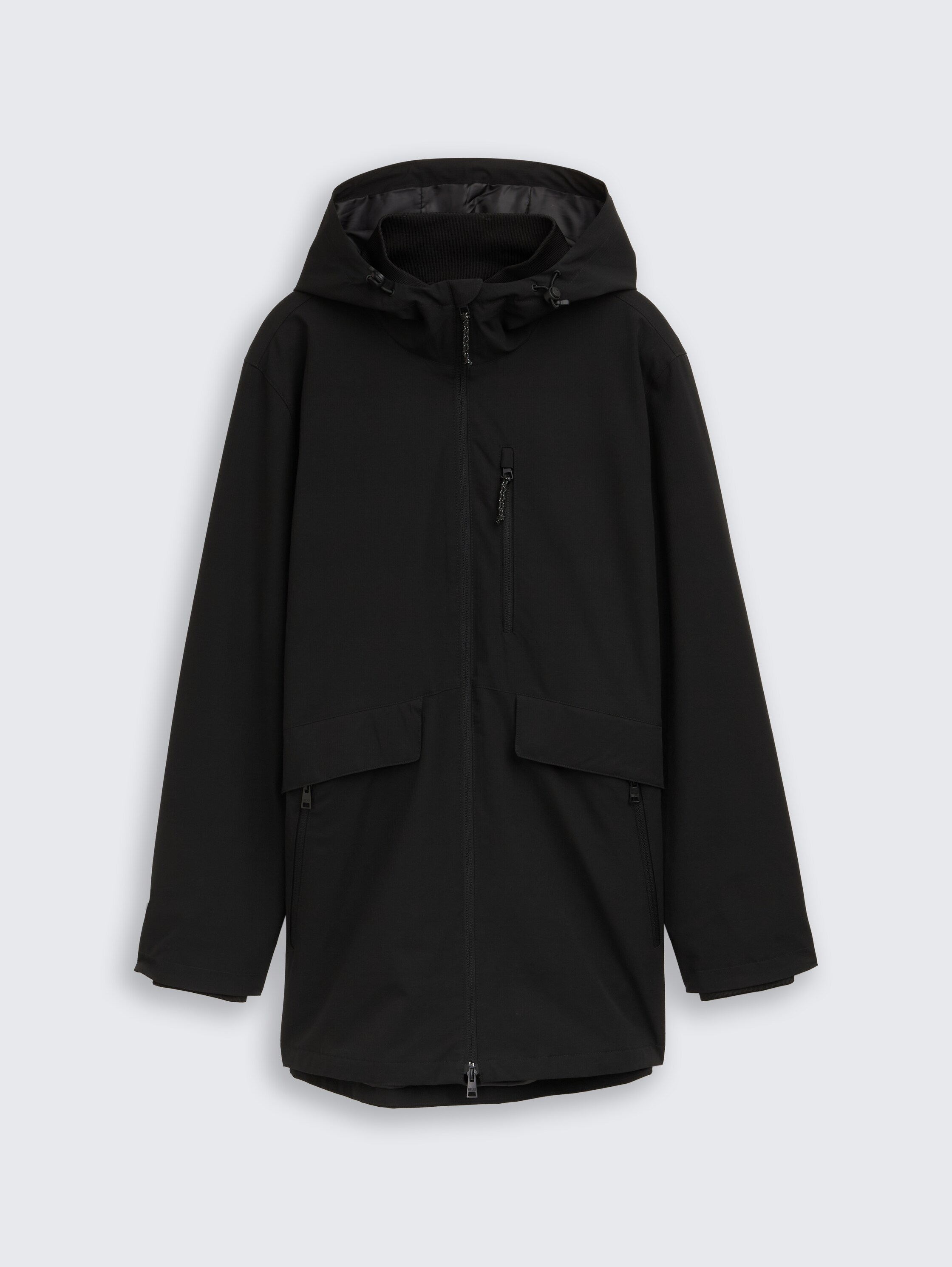 Veste fonctionnelle ultralégère à coupe décontractée en matière déperlante - Black - Vue de face du produit