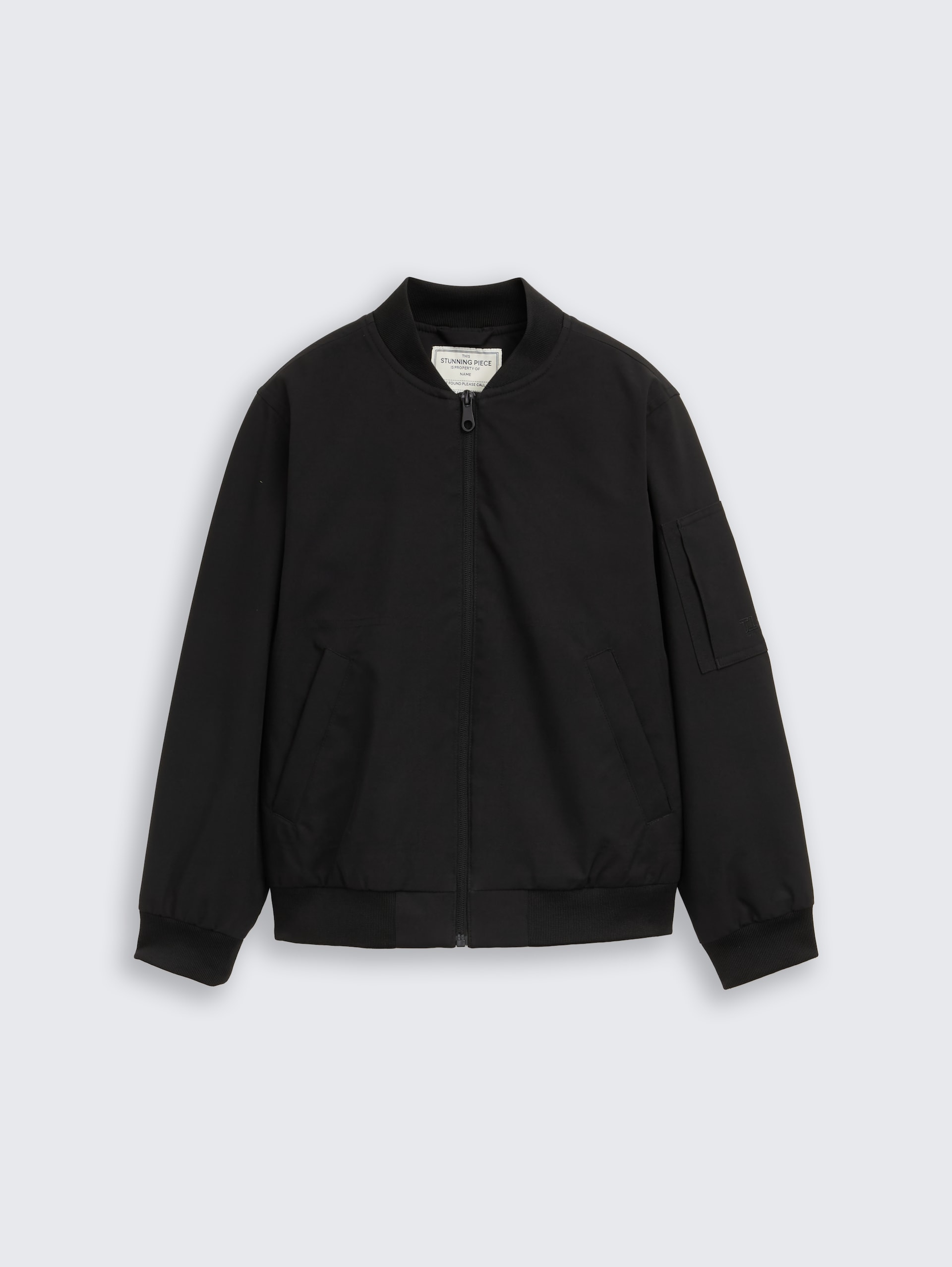 Bomberjacke mit wasserabweisender Funktion - Black - Vorder-Produkt-Ansicht