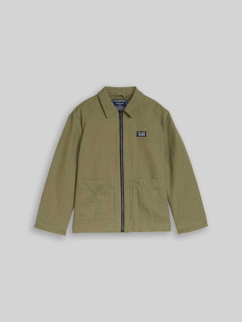 Übergangsjacke aus Baumwolle von Teen Boys, tree moss green