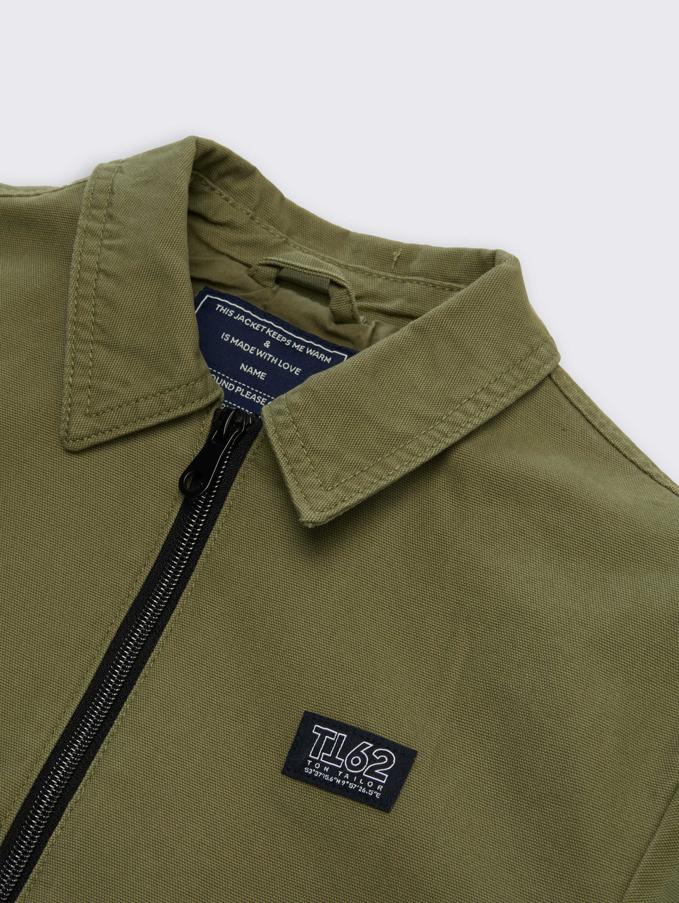 Übergangsjacke aus Baumwolle - tree_moss_green_1 - 