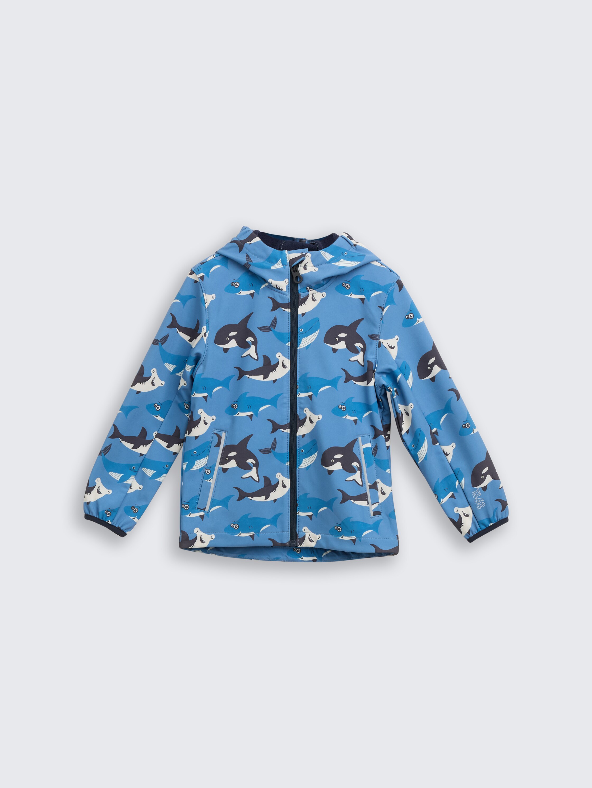 Softshell jas met waterafstotende functie - blue ocean friends design - Product vooraanzicht