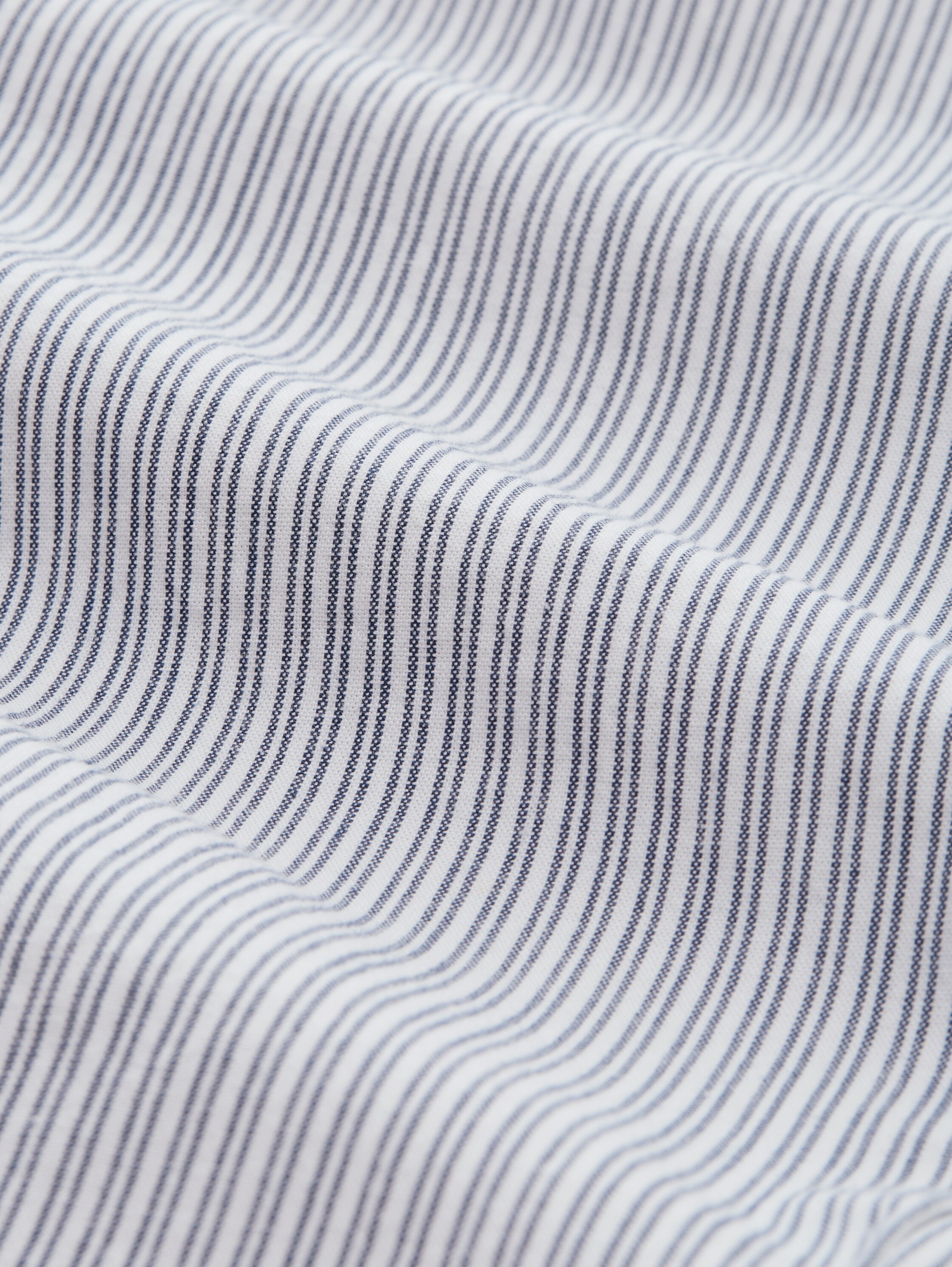 Tapered relaxed broek met streepmotief - white_navy_irregular_stripe - 