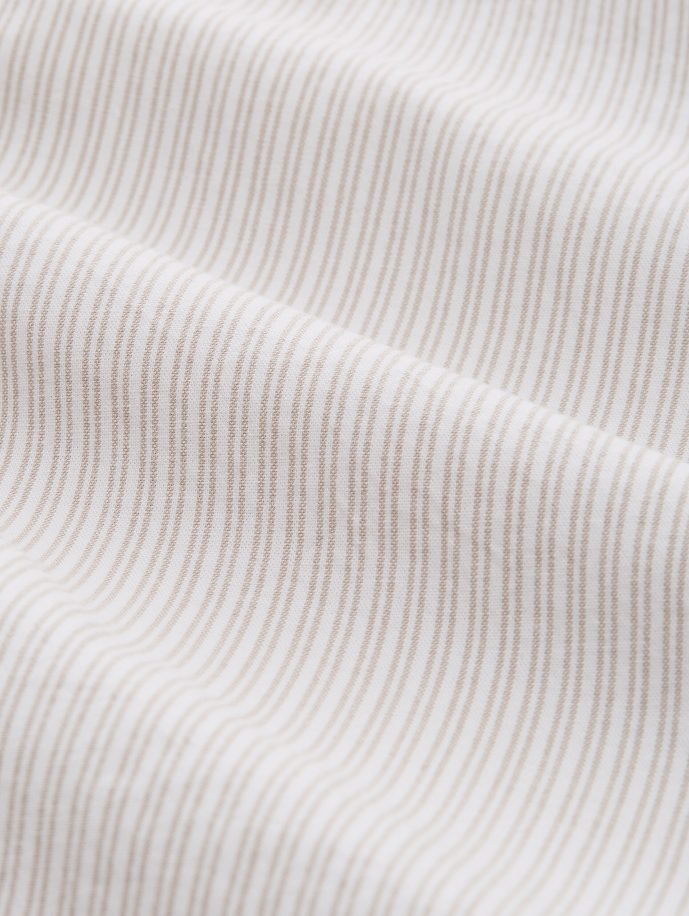 Tapered Relaxed Hose mit Streifenmuster - white_taupe_irregular_stripe - 