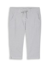 Ausgewählt, Tapered Relaxed Capri Hose mit Kordelzug von Tom Tailor, blau